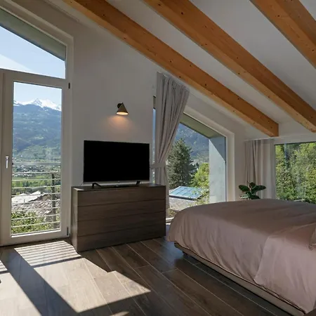 Villa La Maison Du Renard, Con Giardino E Vista Sulle Montagne Aoste